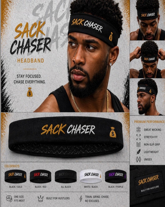 Sack Chaser Performance Headband – Stay Focused Edition