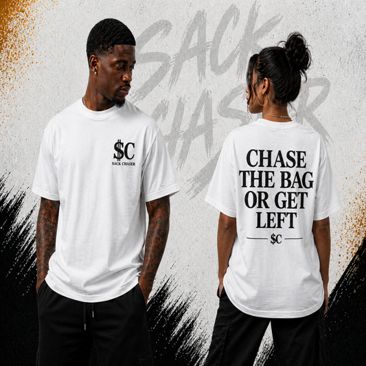 SACK CHASER “Chase The Bag” Statement T-Shirt