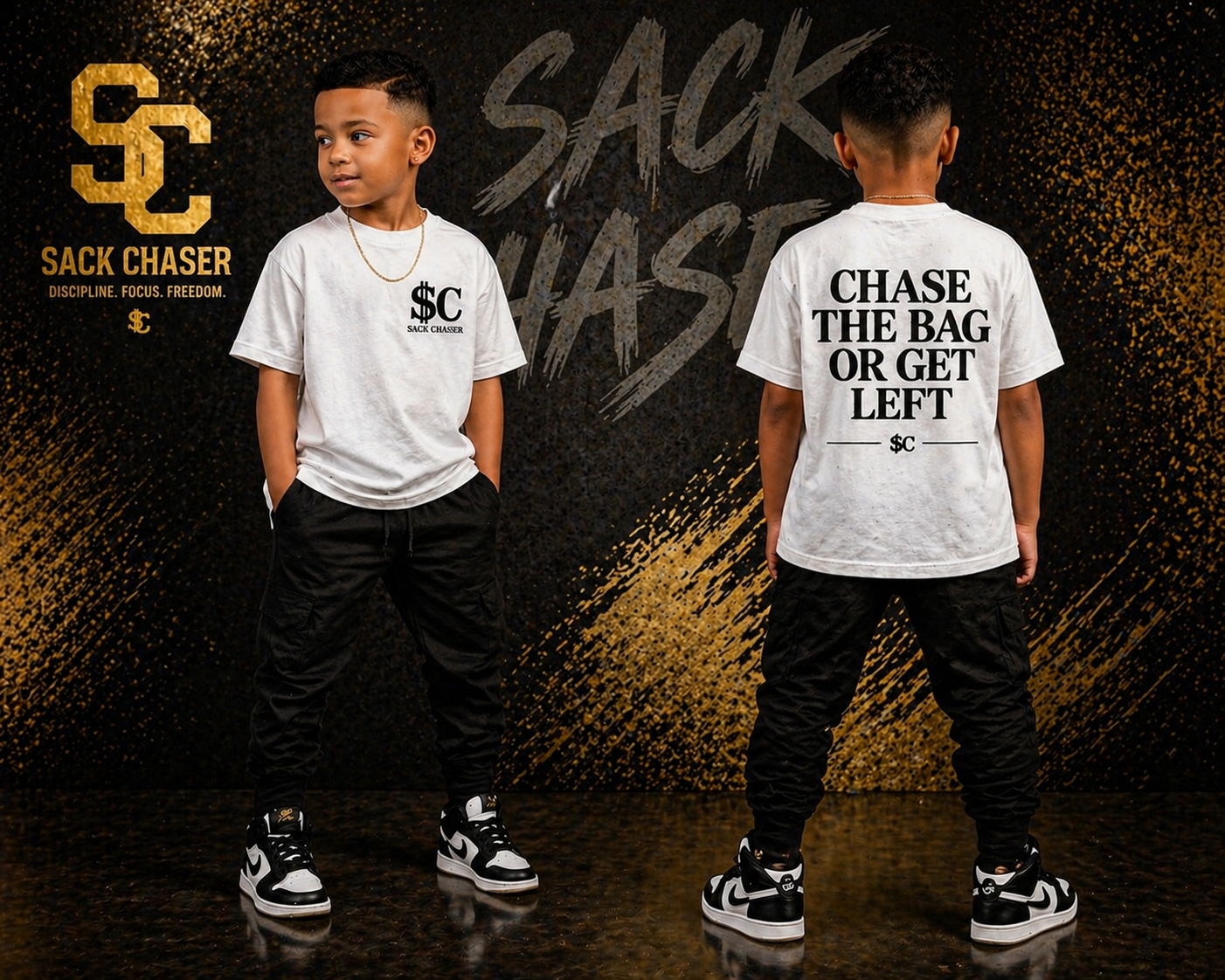 Chase The Bag Tee  (Front & Back Edition)