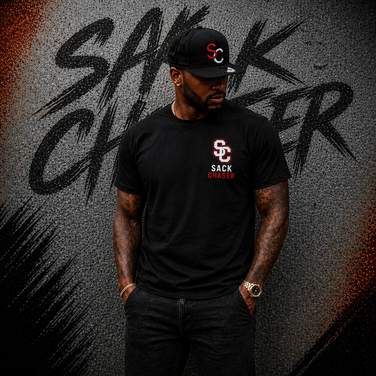 SACK CHASER “APPLY PRESSURE ” Tee